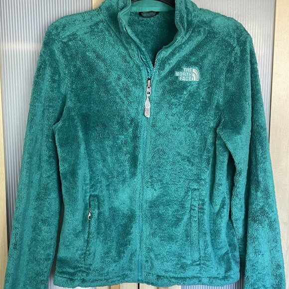 The North Face Osito Fleece Teal Green Sherpa Jacket Women’s Size Medium - Picture 1 of 5